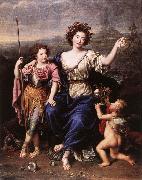 MIGNARD, Pierre The Marquise de Seignelay and Two of her Children oil painting